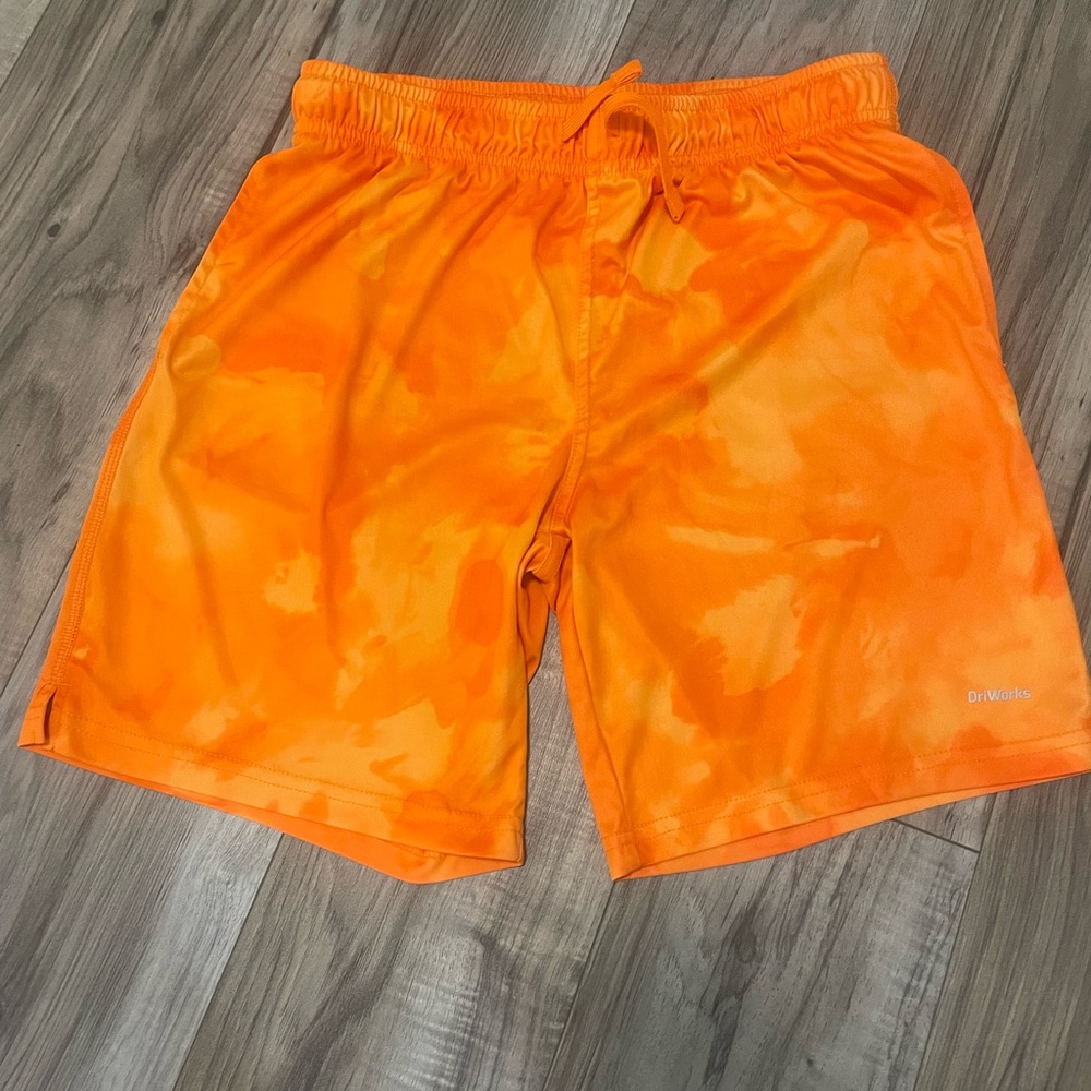 Youth Athletic Works Orange Quick-Dry Shorts (L: 10/12 Husky)